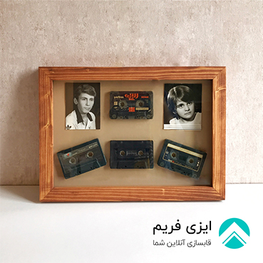 قاب باکس نوار کاست چوبی