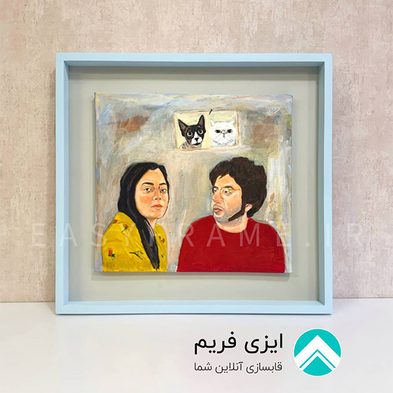 قاب شناور چوبی آبی